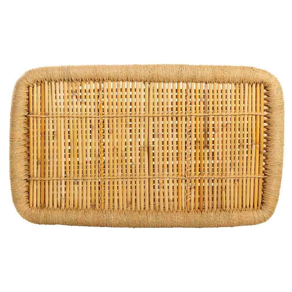 Tavolino in bambù marrone 79x48x45h