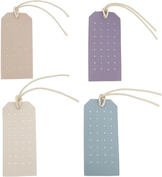 Orecchini da Tavolo Portatile in Blu, Beige, Rosa e Viola