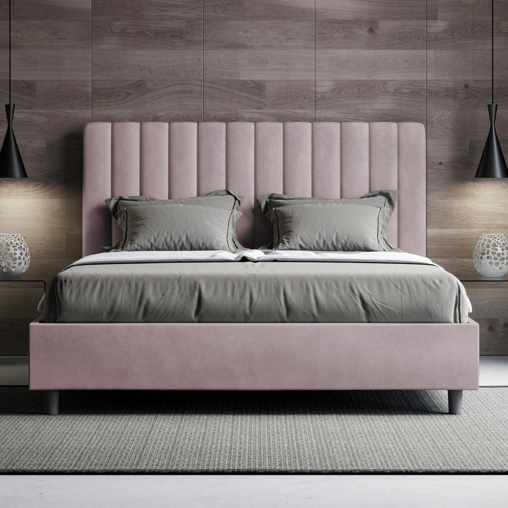 Letto Matrimoniale Francese 140x200 cm Senza Rete Agueda Glicine