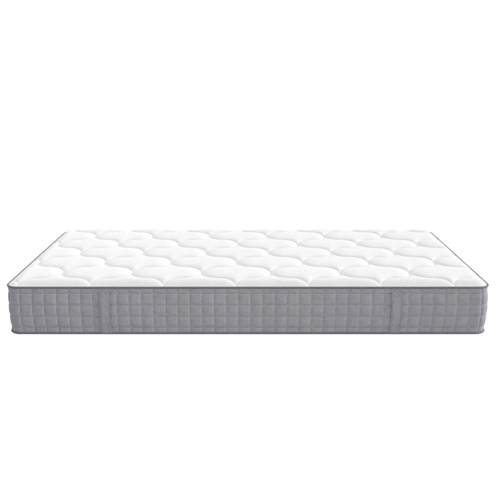 Materasso a molle insacchettate 90x200 cm, 25 cm di spessore, 7 zone di sostegno, durezza H3, colore bianco