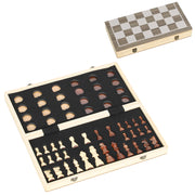 Set Giochi Scacchi e Dama Portatile ¨C Minimal ¨C Walnut