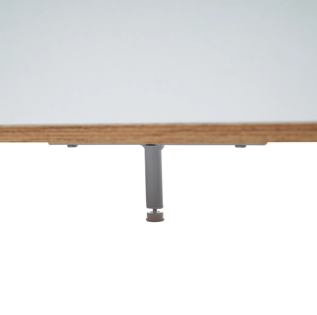 Mobile TV 175x37x51 cm con 4 ante e 2 vani interni in MDF bianco