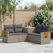 Set di divani 5 pz Grigio e Grigio Scuro 3447948