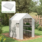 Copertura sostitutiva per serra PE bianca 140x143x190 cm