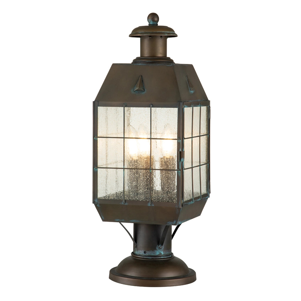 Lampada a colonna esterno Nantucket Quintiesse ottone E14