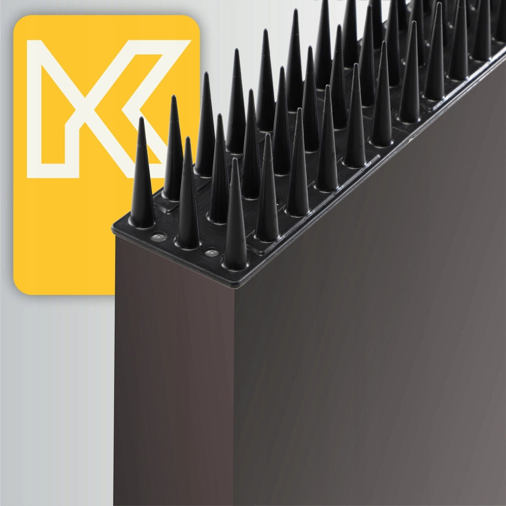 Punte anti-piccioni KADAX, 51 cm, in plastica densa e resistente, 6 pezzi