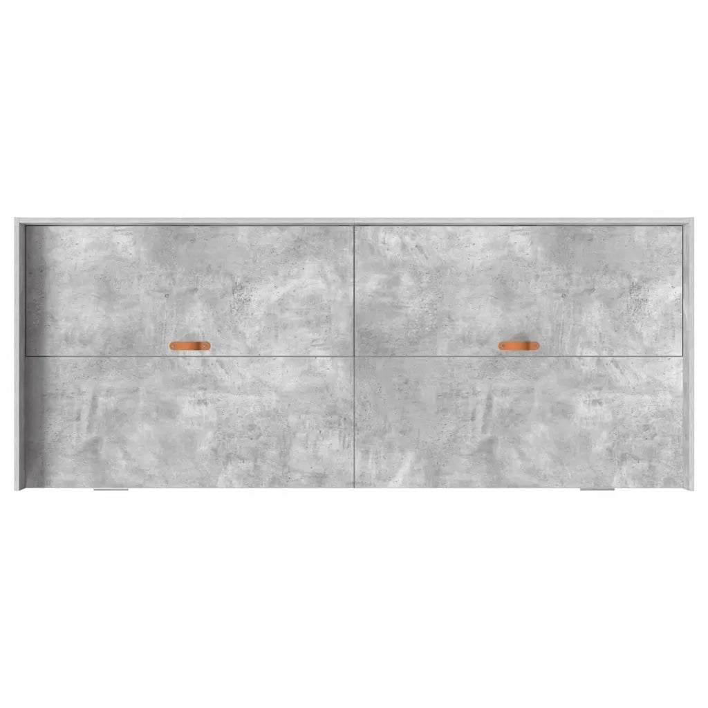Letto singolo | Letto per adulti | Struttura del letto con testiera Grigio cemento 80 x 200 cm