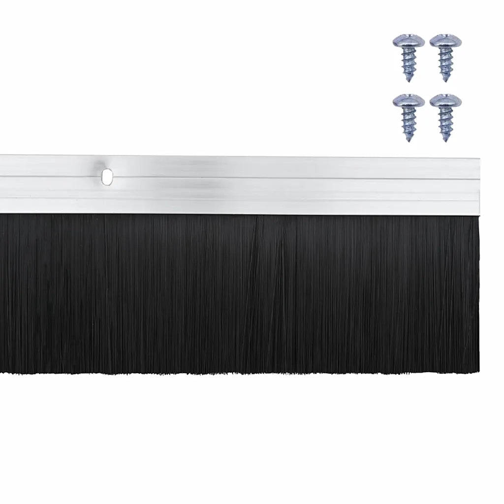Spazzole per porte a vite 6 pz Argento 100 cm CFW6157939