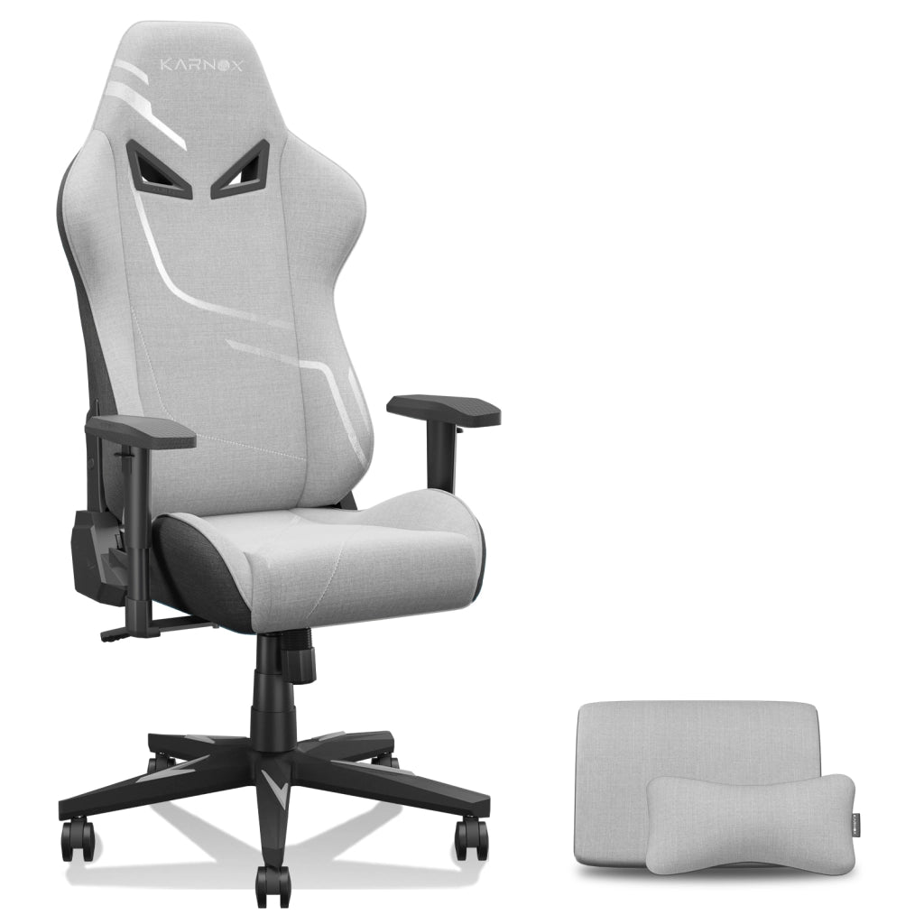 Sedia Gaming Ergonomica ¨C Xylo ¨C Tessuto, Schienale Alto, Grigio