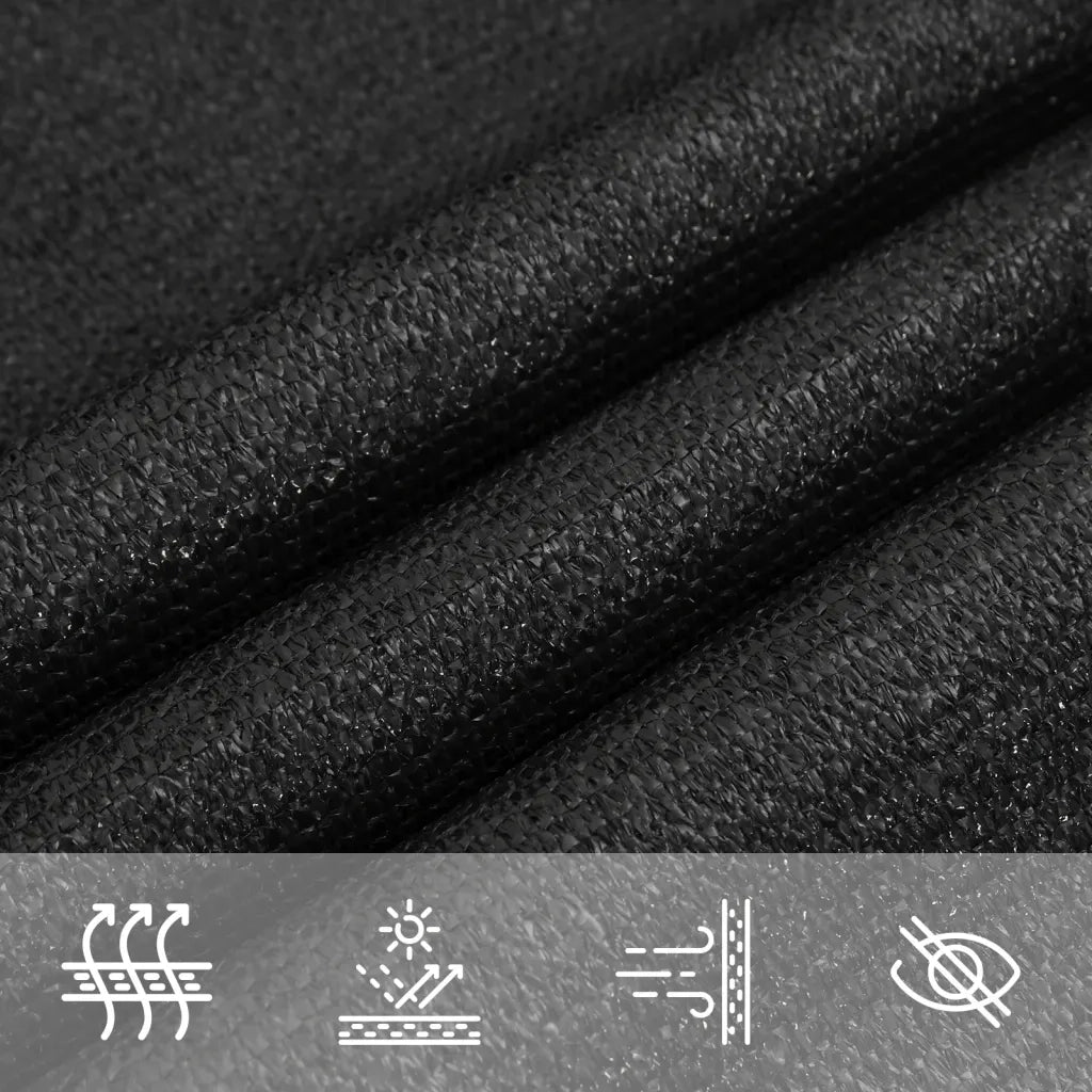 Vela Parasole-Telo Ombra-Vela Ombreggiante 160 g/m2 Nera 2x4,5 m in HDPE
