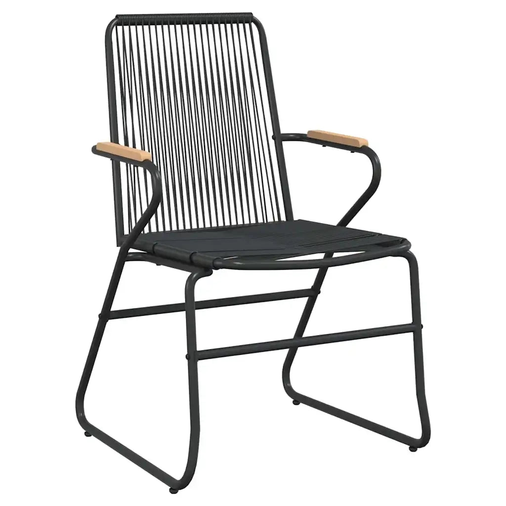 Set da Pranzo per Giardino 3 pz Nero 3379170