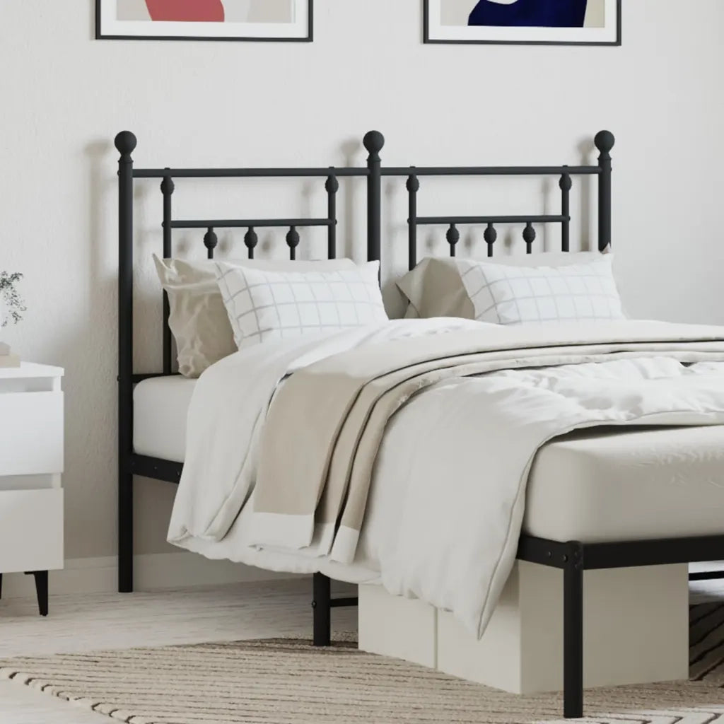 Testiera di Ricambio in Metallo Nero 120 cm 353568