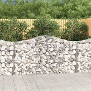 Cesti Gabbioni ad Arco 14 pz 200x30x100/120 cm Ferro Zincato 3145442