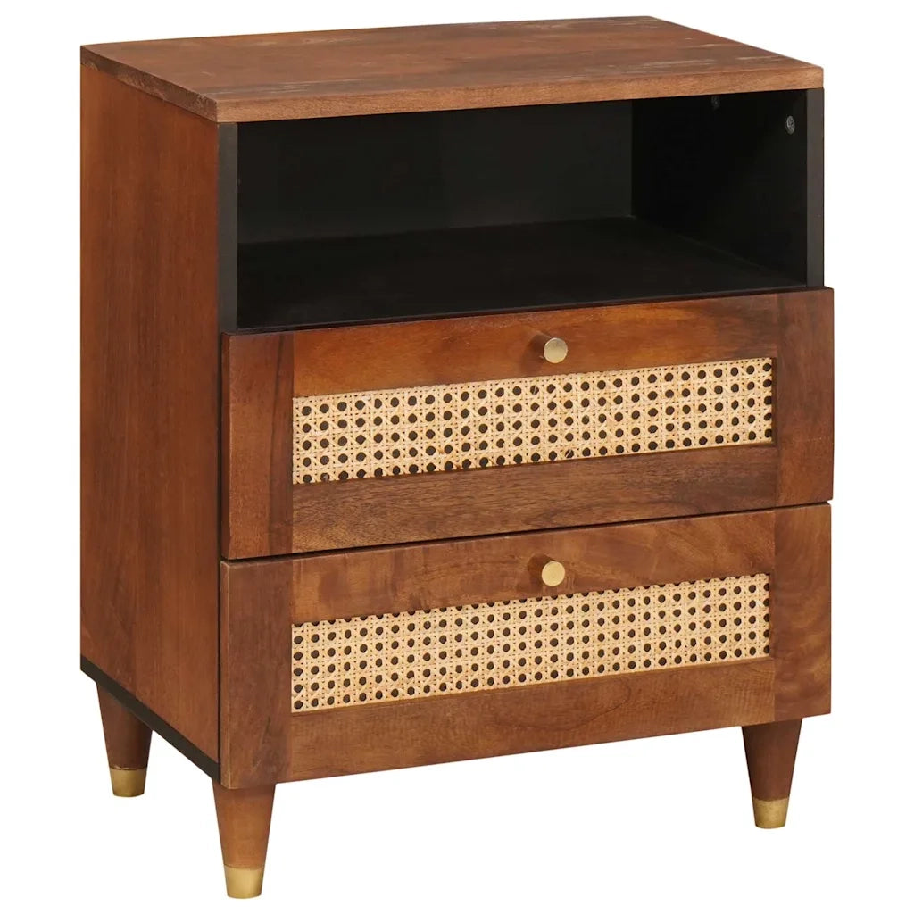 Comodini con cassetto 50 x 33 x 62 cm Legno di mango massello 4018890