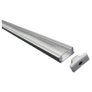 PLANO PROFILO ALLUMINIO SCHERMO TRASPARENTE MT2 x175mmX7mm