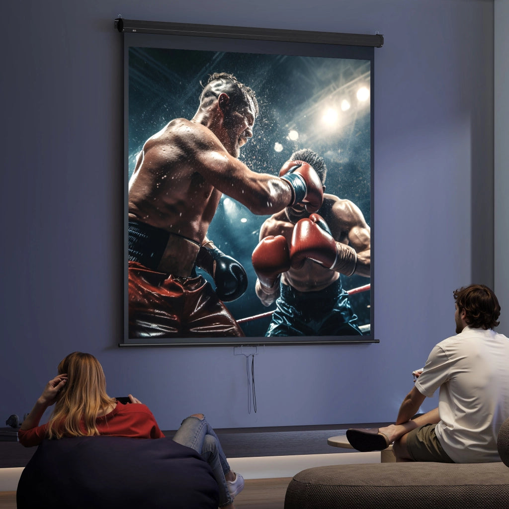 Schermo proiezione TV Home Cinema 99 pollici 4K HD ¨C zephmum ¨C 178x178 cm