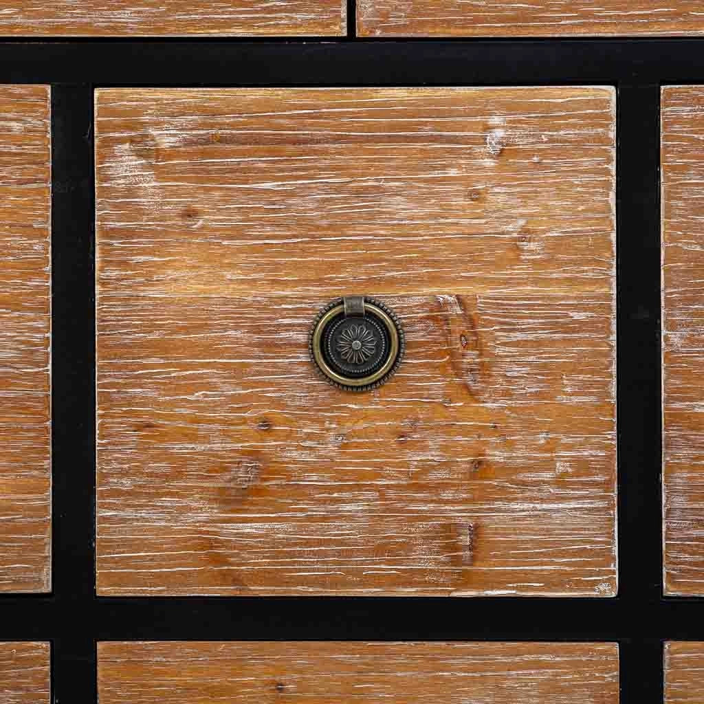 Comò in legno con 8 cassetti 76x40x90