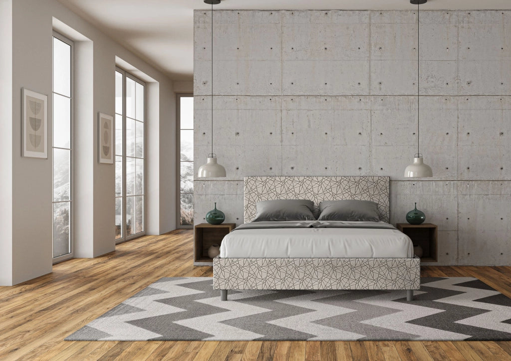 Letto Matrimoniale 160x210 cm Senza Rete Adele Era 02 Grigio