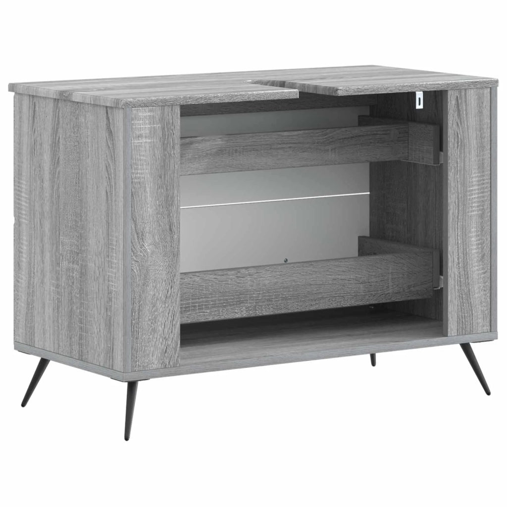 Armadio per Lavabo da Bagno BREDA Sonoma grigio 82 x 41 x 59 cm 897461