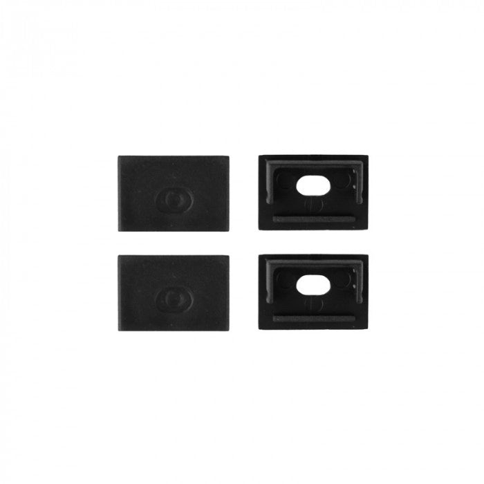 Profilo LED GN02 da superficie nero diffusore opale 2m Ecolight