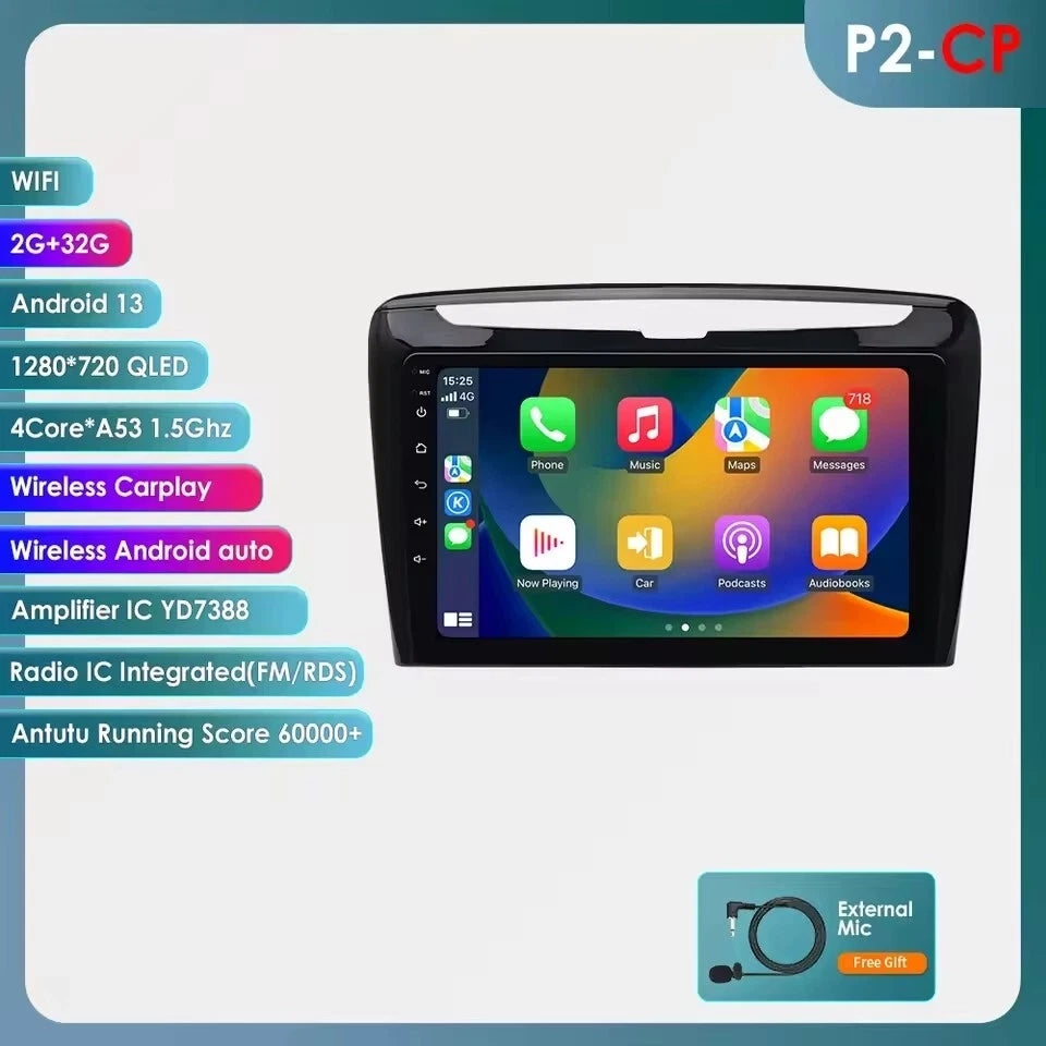 Autoradio Lancia Ypsilon 2012-2020 2G+32GB CarPlay Android Auto Wireless
