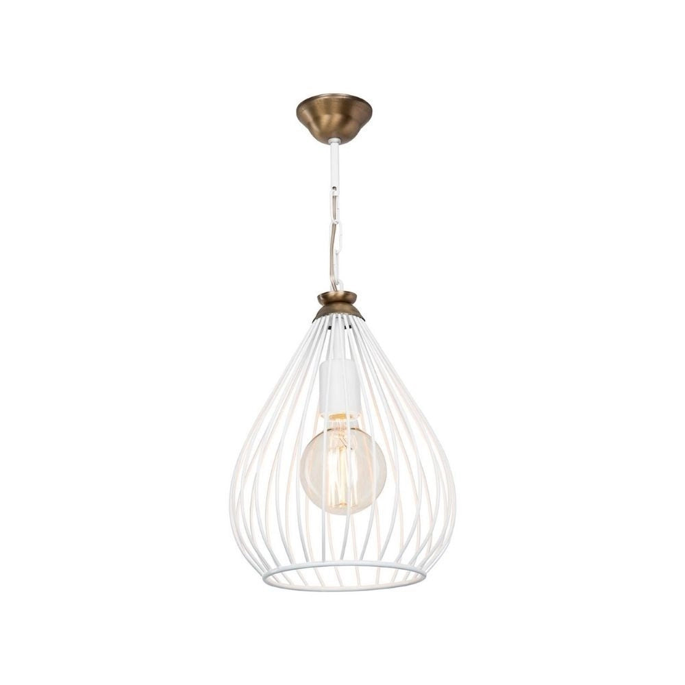 Lampada a sospensione ciondolo metallo Umay ASZ1314 colore bianco
