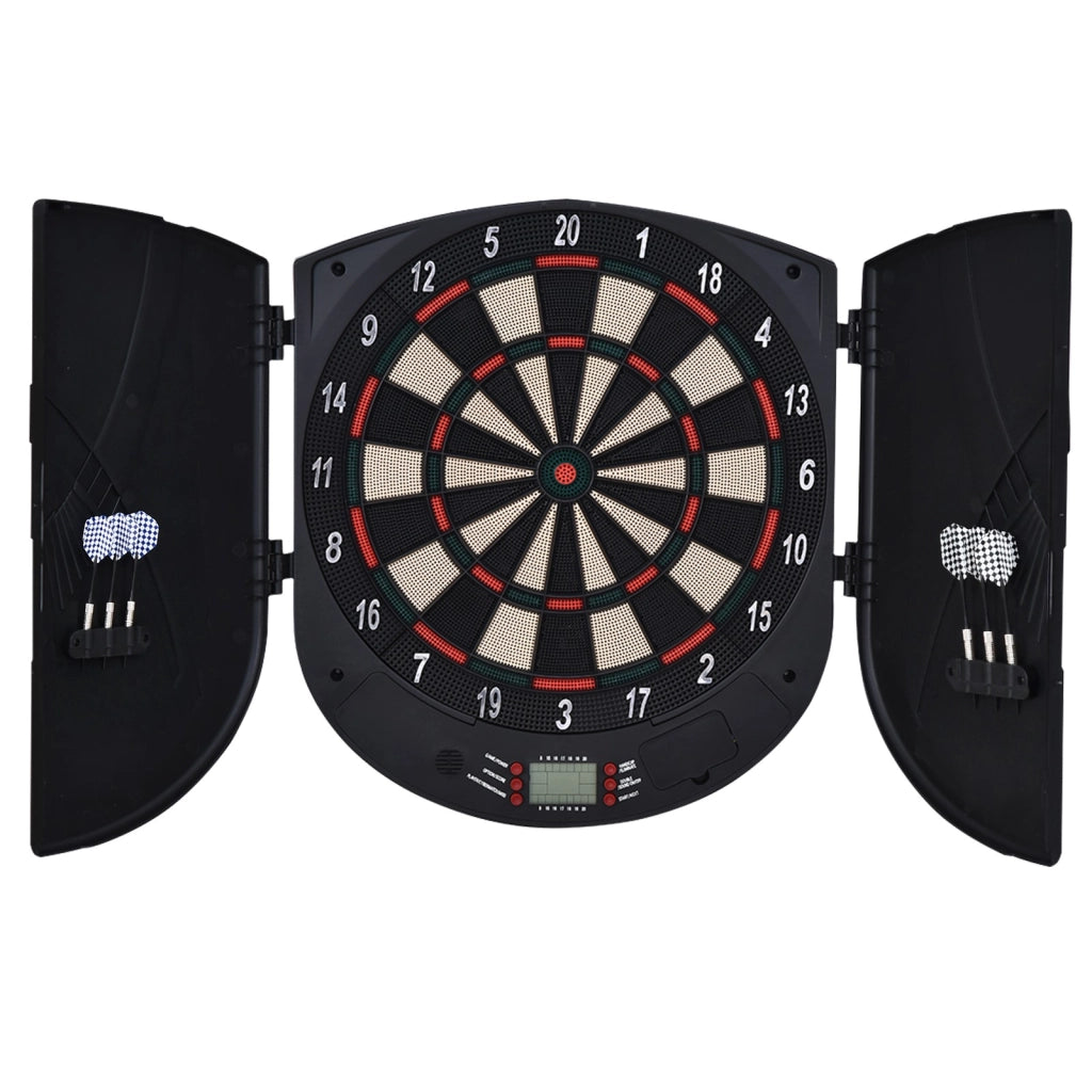 EasyComfort Bersaglio Freccette Elettronico per 8 Giocatori con 6 Freccette, Schermo LCD, 2 Porte e 26 Modalità di Gioco