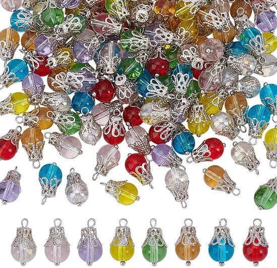 120 pezzi di grucce per gioielli in cristallo