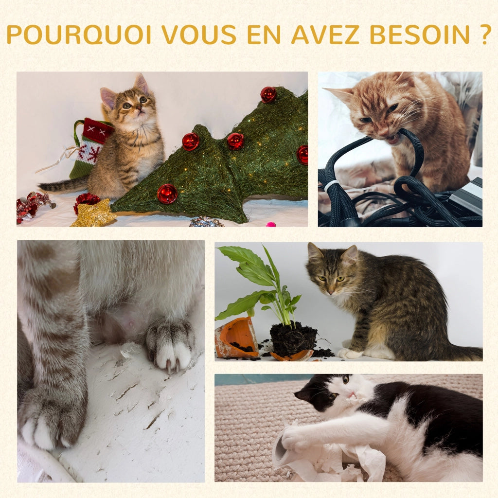 Arbre ¨¤ chat con piattaforme e grattatoi ¨C Minimal ¨C grigio