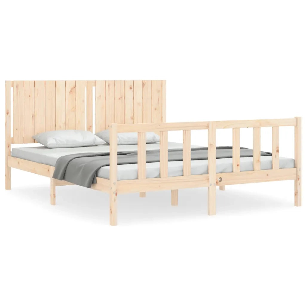 Giroletto senza Materasso 160x200 cm in Legno Massello di Pino 3192956