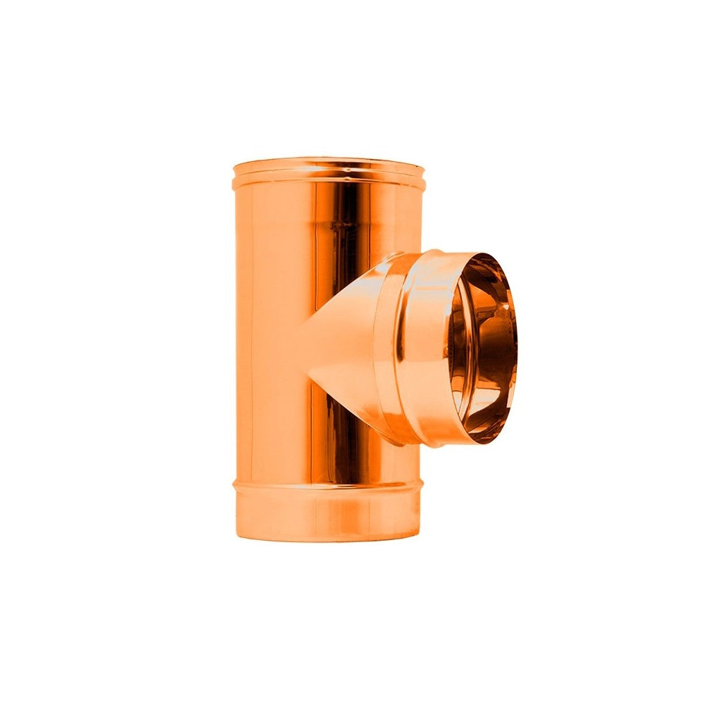 Raccordo da 150mm a t braga a 90° in rame mf codino m