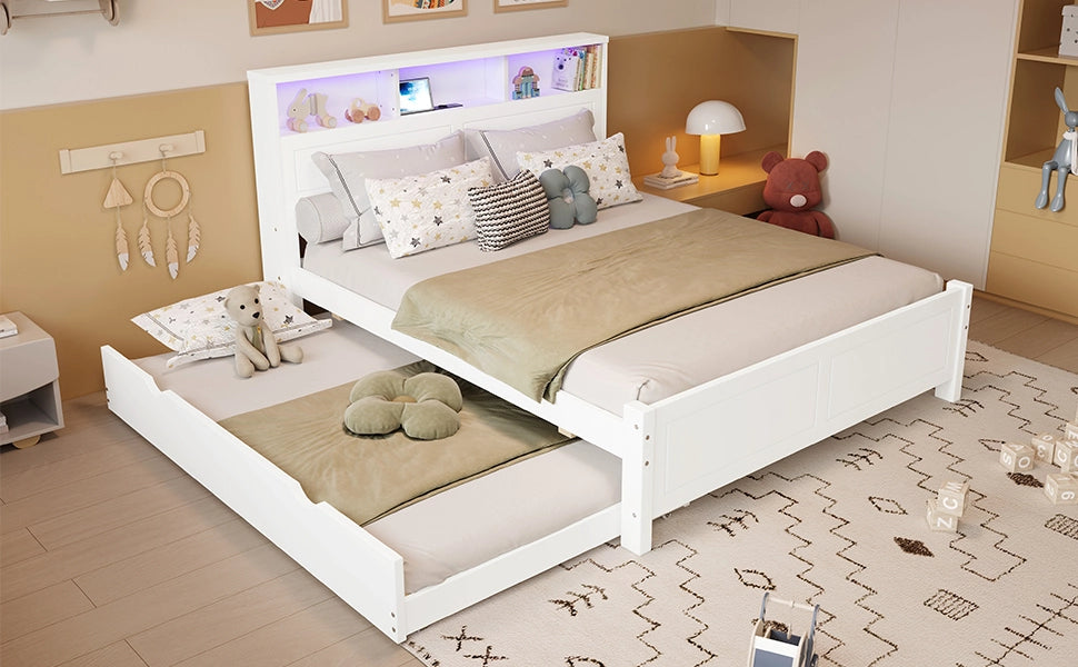 letto matrimoniale legno massello e mdf bianco 120x200 cm