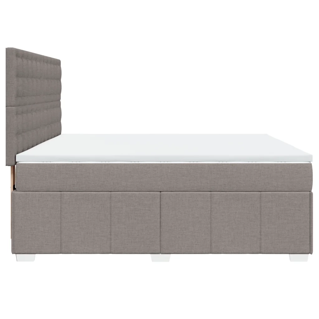 Giroletto a Molle con Materasso Tortora 180x200 cm in Tessuto 3294065