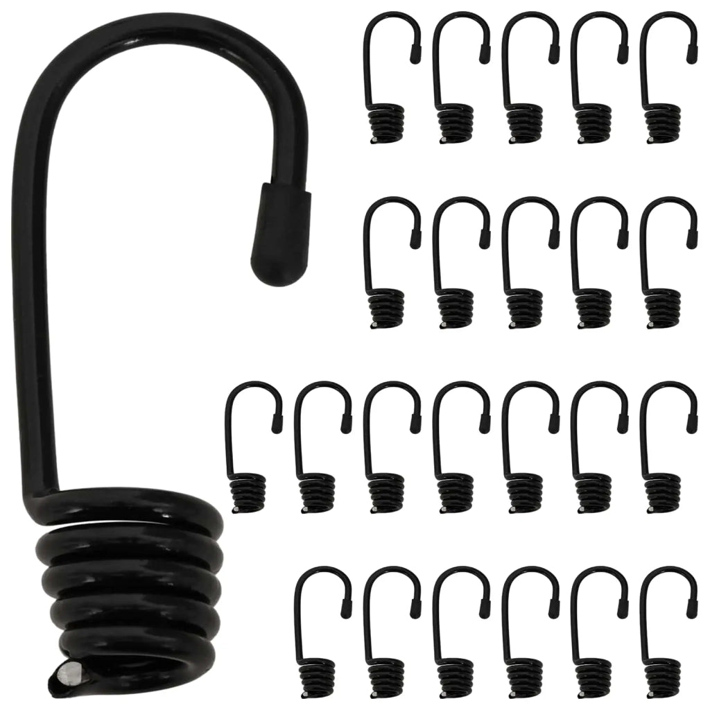 Ganci 24 pz Nero 6 mm x 5 cm Acciaio 42047684