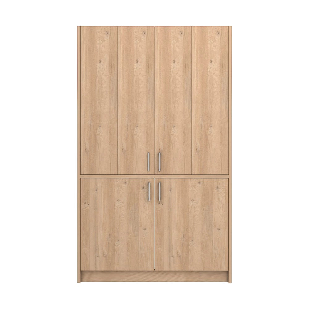 Cucina salvaspazio a scomparsa Fold Evolution colore rovere e elettrodomestici inclusi 125x62x208H