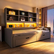 letto multifunzione mdf grigio 204 x 204 cm