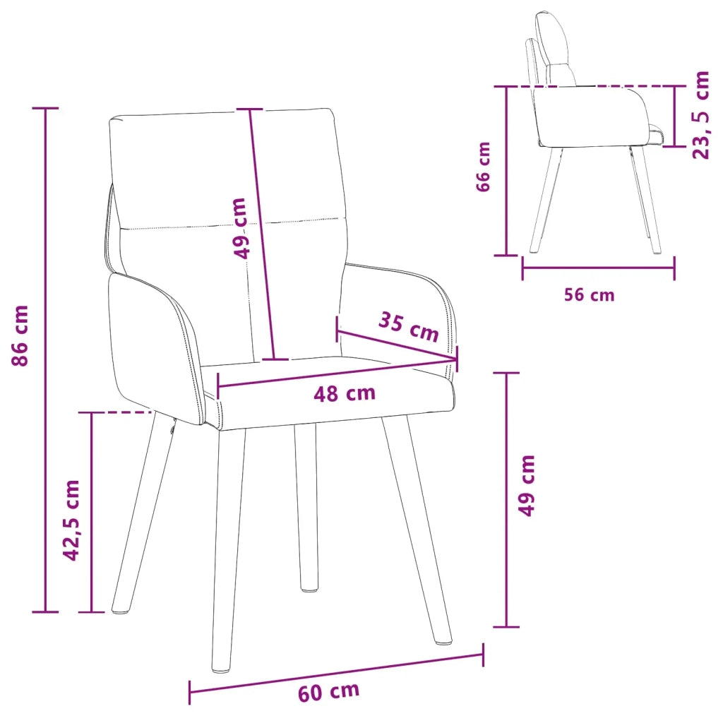 Sedie da pranzo 2 pz Tessuto Rosso Vino 60 x 56 x 93 cm 42034361