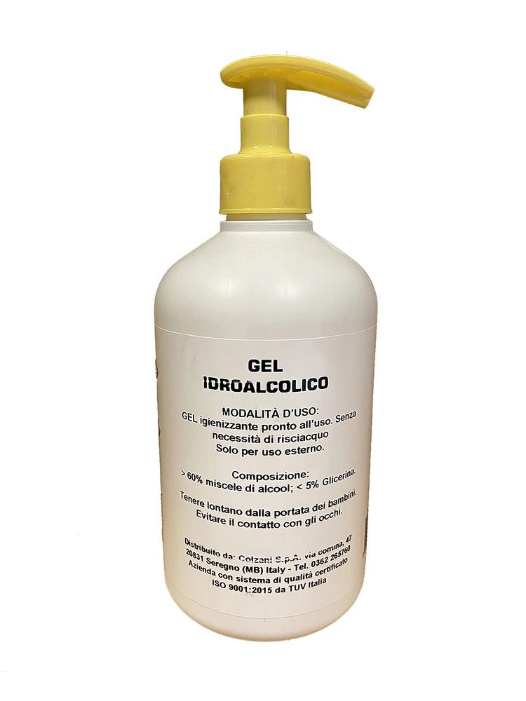 Gel Mani 500ml con dispenser 65% Alcol Made in Italy