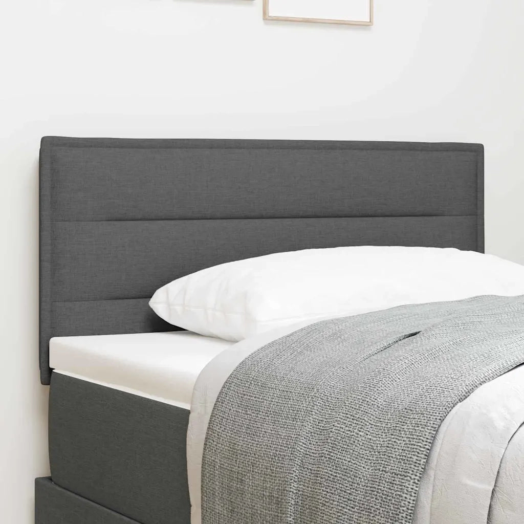 Testiera | Testata LED con strisce LED Grigio scuro 80 cm Tessuto