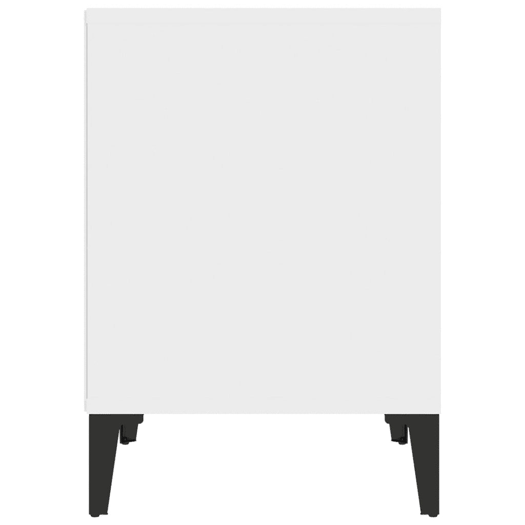 Comodino | Armadio da Notte | Mobiletto da notte Bianco 40x35x50 cm