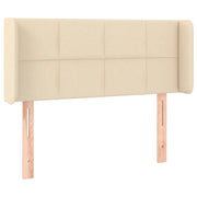 Testiera | Testata ad Orecchio Crema 83x16x78/88 cm in Tessuto