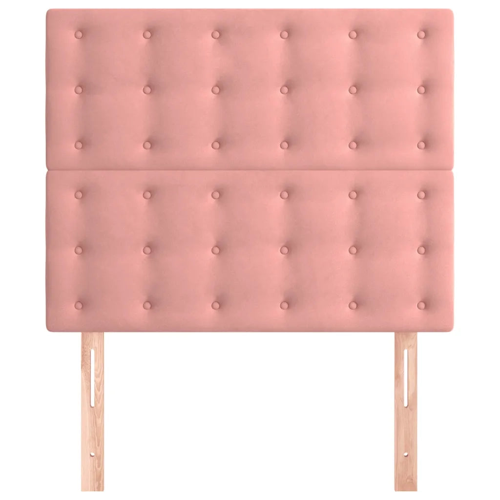 Testiera | Testata Rosa 90x5x118/128 cm Velluto