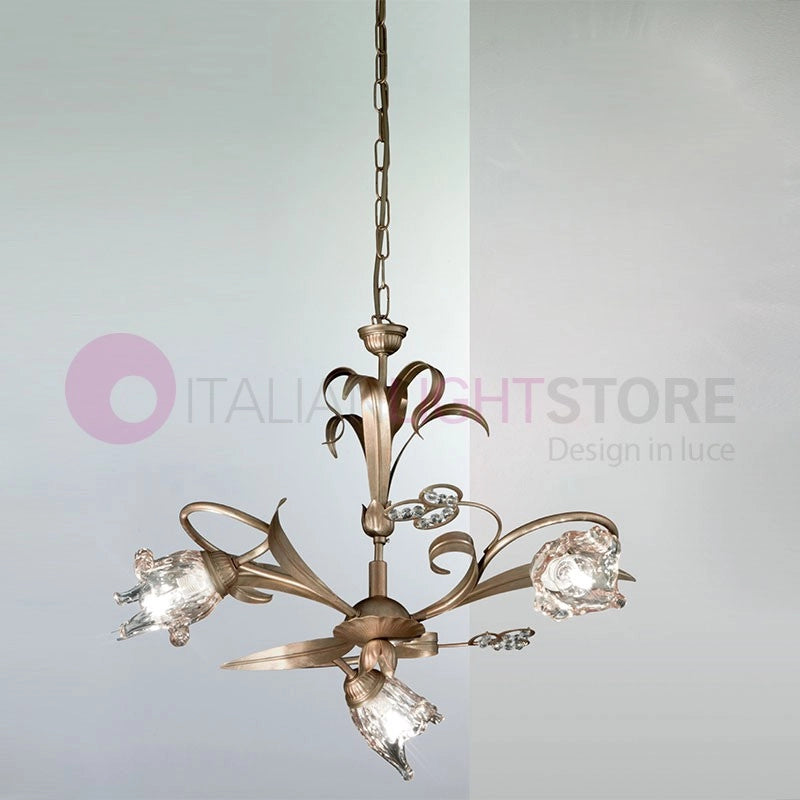 SOFIA Lampadario Stile Classico Rustico 3 Luci