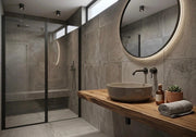 Lavabo bacinella d'appoggio tondo D385 cm in ceramica Sabbia