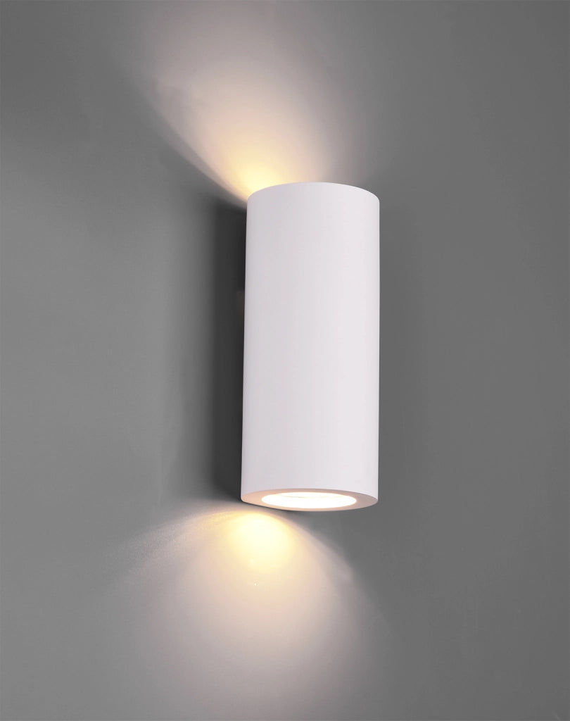 Applique Parete Interno 2 Luci in Gesso bi-emissione Luce Zazou GD Trio