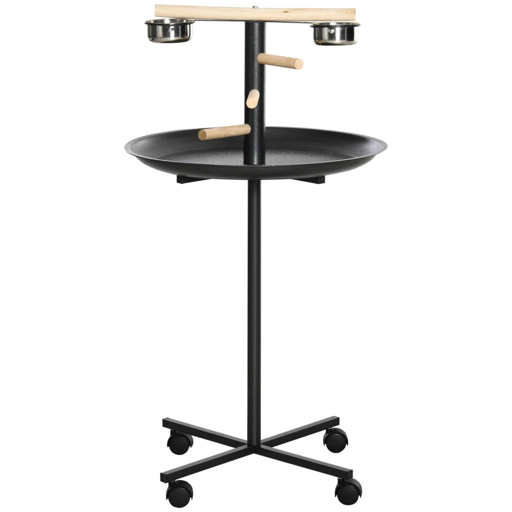 Mangiatoia per uccelli con supporto ¨C Minimal ¨C grigio, acciaio inox, ?60x111cm