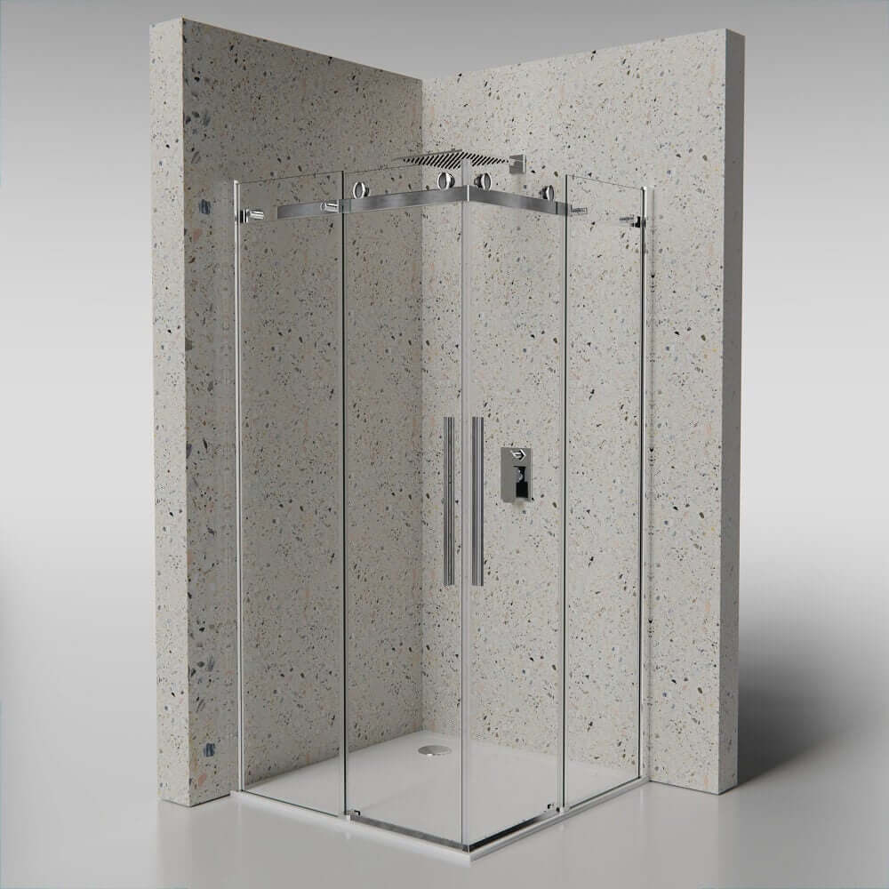 Box Doccia Doppia Anta Scorrevole Cristallo 8mm Anticalcare M2.0 - 70x120