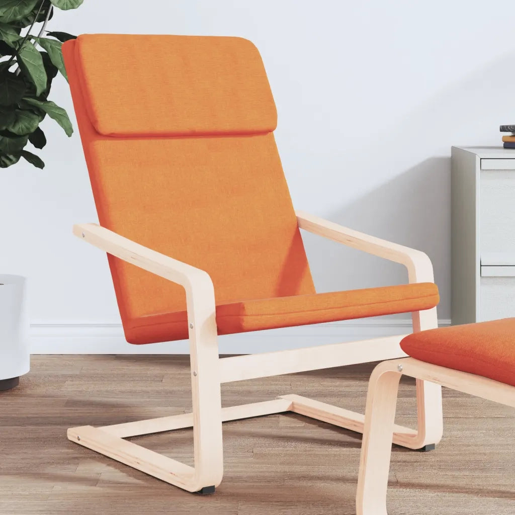 Poltrona | Sedia Relax Giallo Scuro in Tessuto