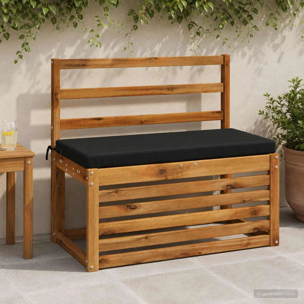 Cuscini per Panchina a 2 Pezzi SOEST 2 pz 100% Poliestere Nero 948705