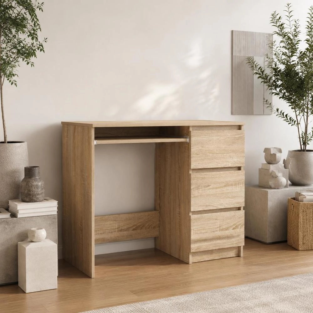 Desk Sonoma Oak 90x45x76 Cm Wood-based Material